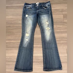Mudd FLX stretch skinny boot jeans. Size 17